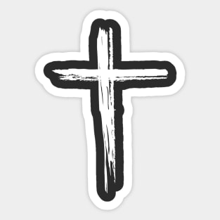 Cross Minimal Jesus Sticker